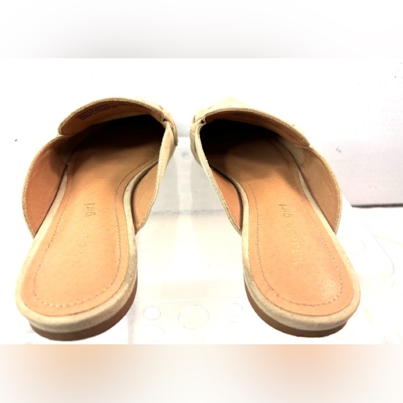 Madden Girl LENOXX 7.5 Faux Suede Braided Beige Mules Shoes - Picture 5 of 9